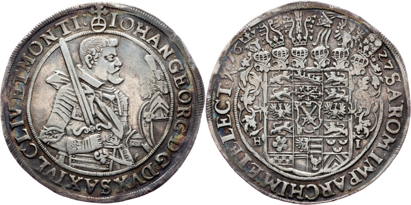 Saxony, John George I., 1 Thaler 1627, Dresden Germany, Saxony, John George I., ...