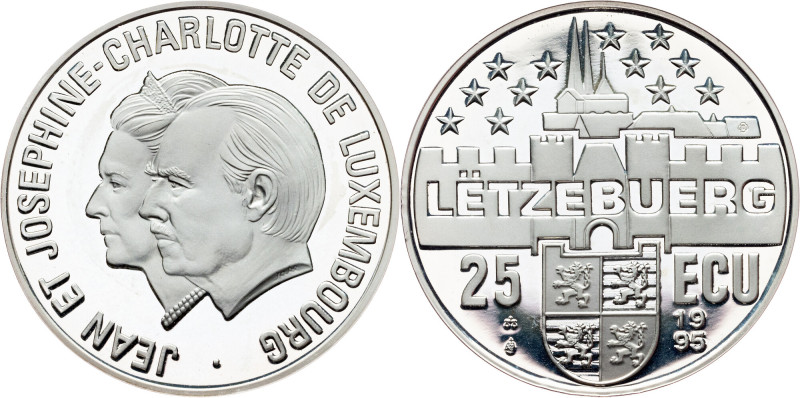 Luxembourg, 25 Ecu 1995 Luxembourg, Luxembourg, 25 Ecu 1995, 22,707 g, Ag (925/1...