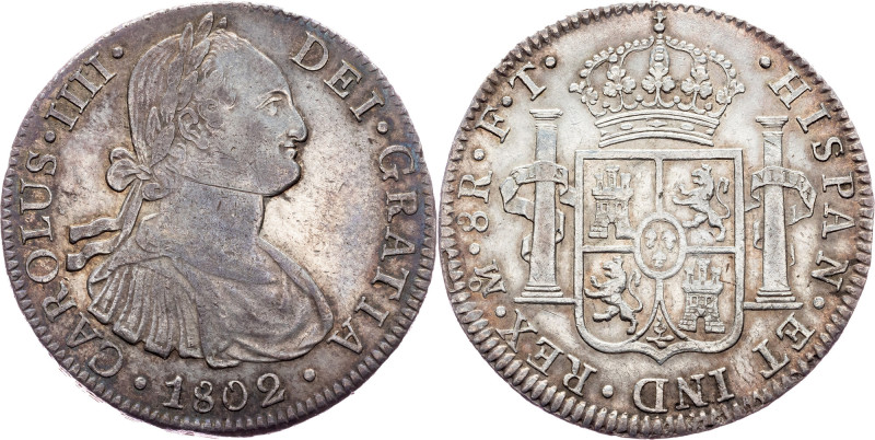 Charles IV. of Spain, 8 Reales 1802, Mexico City Mexico, Charles IV. of Spain, 8...