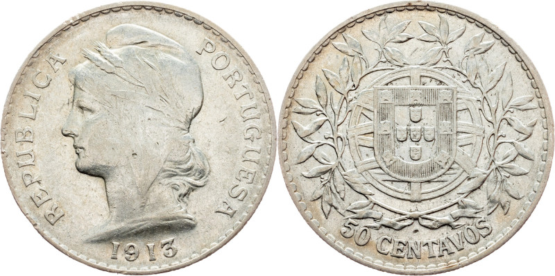 First republic, 50 Centavos 1913, Lisbon Portugal, First republic, 50 Centavos 1...