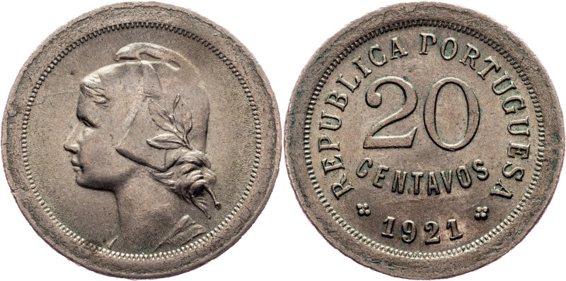 First republic, 20 Centavos 1921, Lisbon Portugal, First republic, 20 Centavos 1...