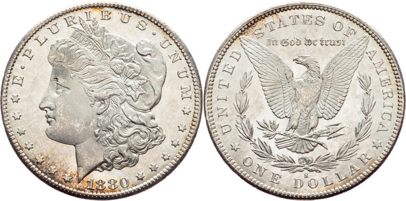 Federal republic, Morgan Dollar 1880, S, San Francisco USA, Federal republic, Mo...