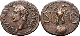 Roman Empire Divus Augustus AD 34-37 Æ As Good Very Fine