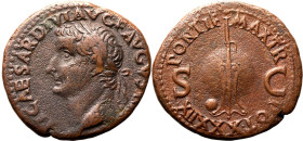 Roman Empire Tiberius AD 36-37 Æ As About Good Very Fine