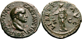 Roman Empire Galba AD 68 Æ As Good Very Fine; light smoothing to obv., attractive green patina