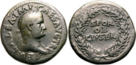 Roman Empire Galba AD 68 Æ Sestertius About Very Fine; clear portrait