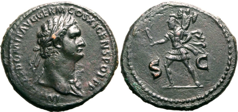 Roman Empire Domitian AD 85 Æ As Good Very Fine
Good Very Fine | ROMAN EMPIRE. ...