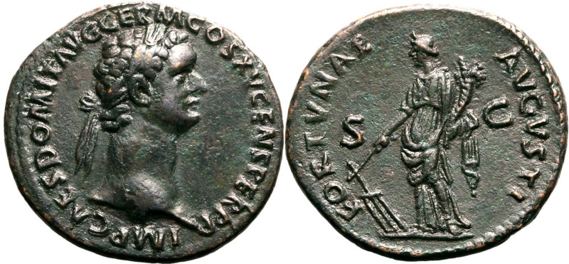 Roman Empire Domitian AD 90-91 Æ As About Extremely Fine
About Extremely Fine |...