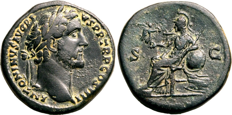 Roman Empire Antoninus Pius AD 145-161 Æ Sestertius Very Fine; well-centred
Ver...