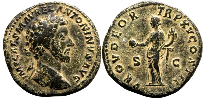 Roman Empire Marcus Aurelius AD 161 Æ Sestertius Very Fine
Very Fine | ROMAN EM...