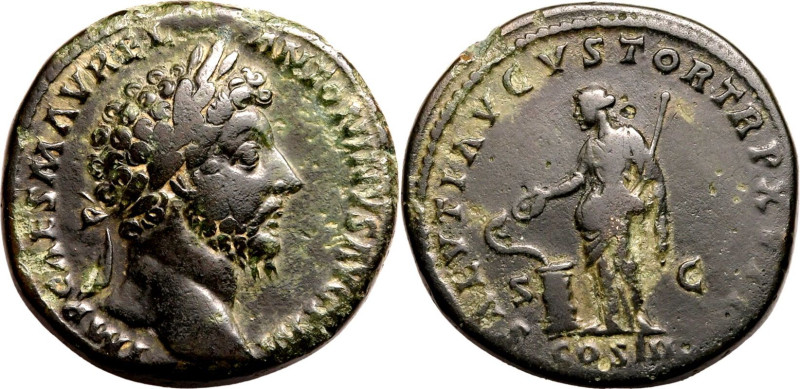 Roman Empire Marcus Aurelius AD 161-162 Æ Sestertius Very Fine
Very Fine | ROMA...