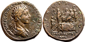 Roman Empire Commodus (Caesar) AD 177 Æ Sestertius Good Very Fine; areas of weak strike