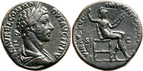 Roman Empire Commodus AD 179-180 Æ Sestertius Very Fine; glossy dark-brown patina