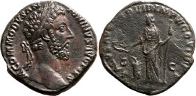 Roman Empire Commodus AD 183 Æ Sestertius Good Very Fine; probably the best example of this very rare coin to come to auction
