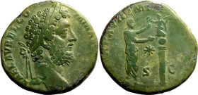 Roman Empire Commodus AD 192 Æ Sestertius Very Fine