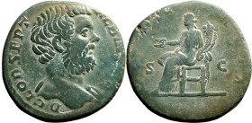 Roman Empire Clodius Albinus (Caesar) AD 193-195 Æ Sestertius Very Fine; attractive green patina