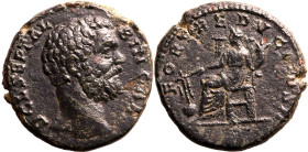 Roman Empire Clodius Albinus (Caesar) AD 194-195 Æ As About Good Very Fine; possibly the finest surviving example of this very rare coin