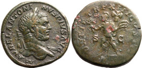 Roman Empire Caracalla AD 210 Æ Sestertius Very Fine