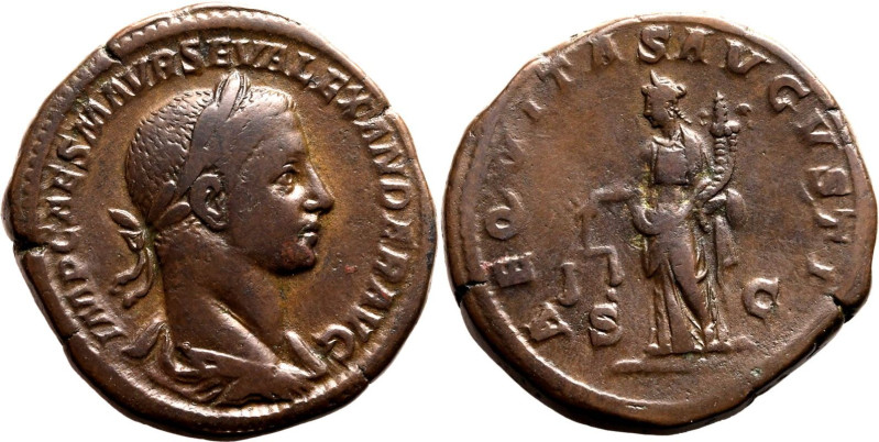 Roman Empire Severus Alexander AD 222-231 Æ Sestertius Very Fine; smoothed, nice...