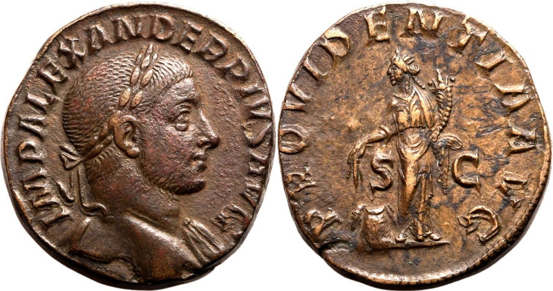Roman Empire Severus Alexander AD 231-235 Æ Sestertius About Extremely Fine
Abo...