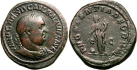 Roman Empire Balbinus AD 238 Æ Sestertius Very Fine; struck on a broad flan, pleasing mottled patina