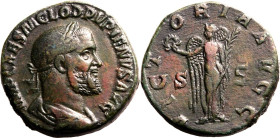 Roman Empire Pupienus AD 238 Æ Sestertius Very Fine