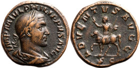 Roman Empire Philip I AD 244-249 Æ Sestertius Very Fine; boasting a deep brown patina