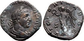 Roman Empire Trebonianus Gallus AD 251-253 Æ Sestertius About Good Very Fine; spots of bronze disease