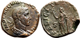Roman Empire Volusian AD 251-253 Æ Sestertius Good Very Fine; damage to flan edge, attractive portrait