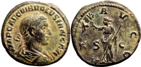 Roman Empire Volusian AD 251-253 Æ Sestertius Very Fine