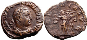 Roman Empire Valerian I AD 253 Æ Sestertius Good Very Fine; roughness to rev., a striking portrait and attractive patina