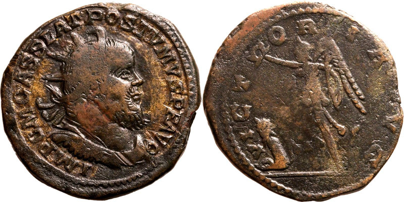 Roman Empire Postumus AD 260-261 Æ Double Sestertius Good Fine; slightly tooled,...