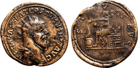 Roman Empire Postumus AD 260-269 Æ Double Sestertius About Very Fine