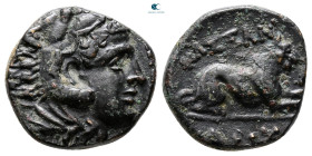 Kings of Macedon. Uncertain mint. Kassander 306-297 BC. Bronze Æ