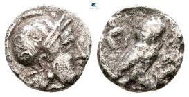 Attica. Athens circa 500-400 BC. Imitative issue. Obol AR