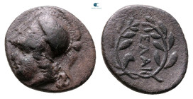 Aiolis. Elaia circa 400-200 BC. Diobol AR