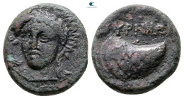 Aiolis. Gyrneion circa 400-300 BC. Bronze Æ