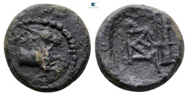 Aiolis. Kyme circa 100-0 BC. Bronze Æ