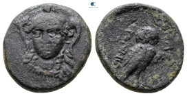 Ionia. Lebedos-Ptolemais circa 300-200 BC. Bronze Æ