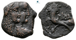 Nabataean Kingdom. Petra. Aretas IV, with Shaqilat 9 BC-AD 40. Bronze Æ