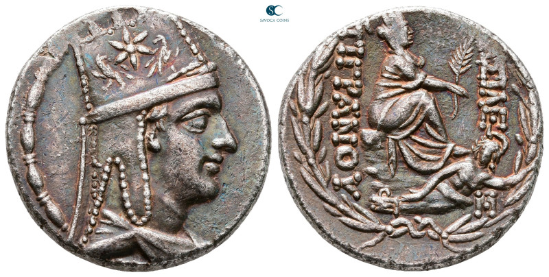 Kings of Armenia. Tigranocerta. Tigranes II "the Great" 95-56 BC. 
Tetradrachm ...