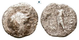 Bactria. Greco-Bactrian Kingdom. Demetrios I Aniketos 200-185 BC. Obol AR