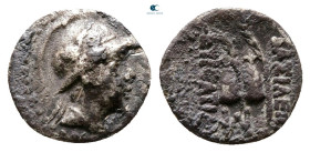 Bactria. Greco-Bactrian Kingdom. Eukratides I Megas 170-145 BC. Obol AR