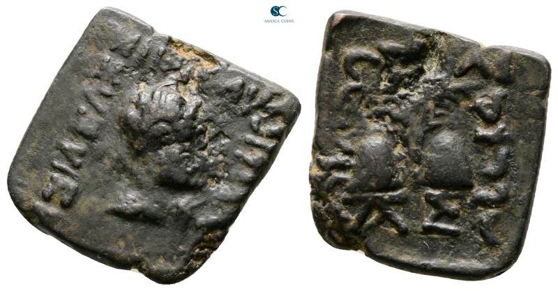 Bactria. Greco-Bactrian Kingdom. Antialkidas 130-120 BC. 
Bronze Æ

25 mm, 5,...