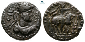 Kushan Empire. Vima Takto (Soter Megas) AD 80-100. Tetradrachm Æ