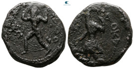 Kushan Empire. Kanishka I AD 127-152. God Oado . Tetradrachm Æ