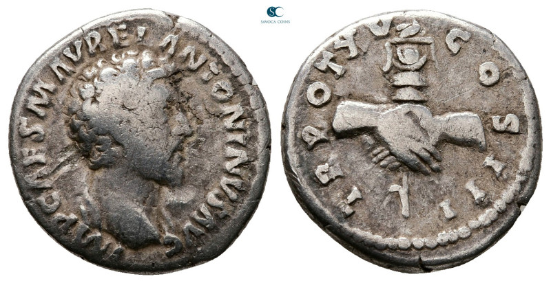 Marcus Aurelius AD 161-180. Rome
Denarius AR

17 mm, 2,70 g



Nearly Ver...