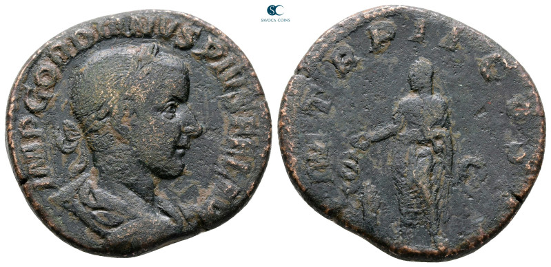 Gordian III AD 238-244. Rome
Sestertius Æ

30 mm, 16,65 g



Nearly Very ...