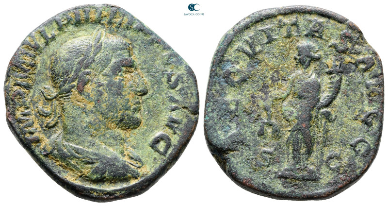 Philip I Arab AD 244-249. Rome
Sestertius Æ

30 mm, 16,53 g



Nearly Ver...