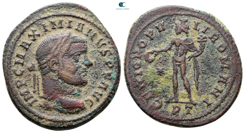 Maximianus Herculius AD 286-305. Rome
Follis Æ

30 mm, 9,04 g



Nearly V...